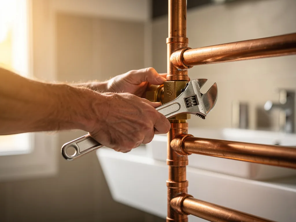 Intervention plombier à Bussy-Saint-Georges : artisan au travail